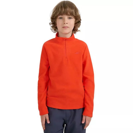 Fleece džemperis berniukui 4F M058 raudonas 4FJWAW25UFLEM058 62S