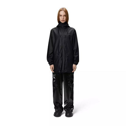 Rains CARGO LONG JACKET W3 12060 01 BLACK