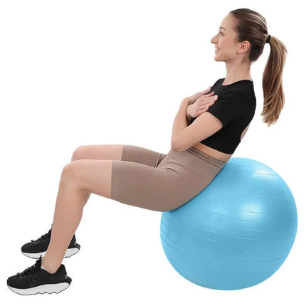 FITNESS BALL 65CM ANTIBURST BLUE