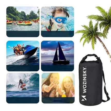Wozinsky WWK-30 waterproof bag for 30l sup kayak - black