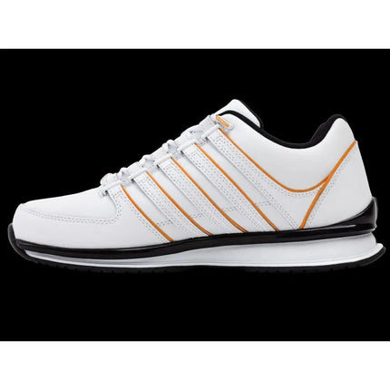K-swiss RINZLER balti/oranžinės aguonų spalvos/juodi kedai (01235-185-M)