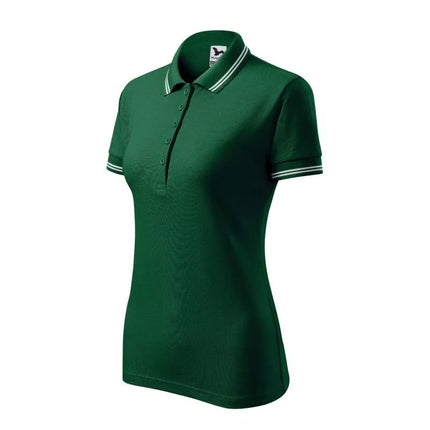 Moteriški urban polo marškiniai (tamsiai žali)
