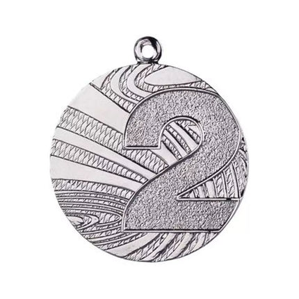 Silver steel medal, second place