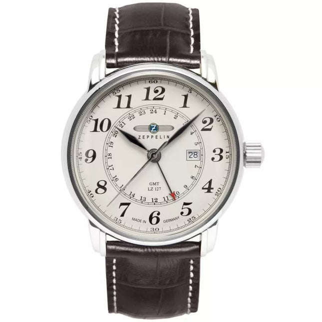 Men's Watch ZEPPELIN LZ127 Graf Zeppelin GMT 7642-5 + BOX