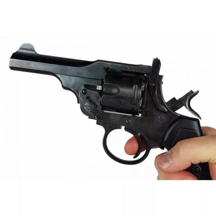 WEBLEY MKVI .455 Policijos revolveriui, kal. 5,5 mm, Diabolo šratai, 6 šūvių dėtuvė, 4" vamzdis, CO2 Battlefield Ekp do17J