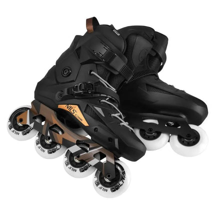 NA1601 SLALOM ROLLER SKATES SLAYD BLACK SIZE 39 NILS EXTREME