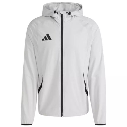 Men's adidas Tiro 26 Travel Windbreaker Jacket Light Gray KD3336