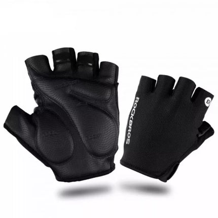 Rockbros S106BK dviračių pirštinės dydis XL - juodos