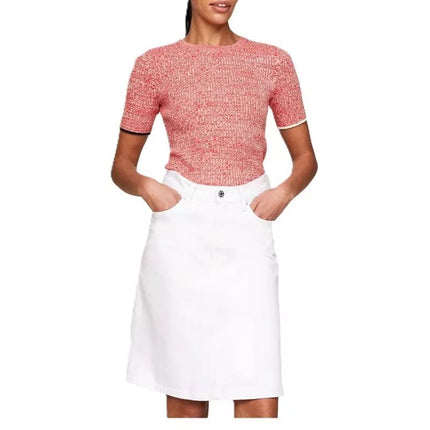 Moteriškas megztinis trumpomis rankovėmis TOMMY HILFIGER