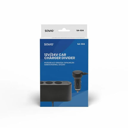 SAVIO SA-024 car cigarette lighter socket splitter