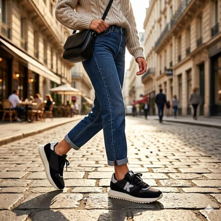 Black platform sneakers Kobbo 100103