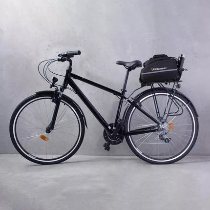 Wozinsky large bike rack bag 35l + rain cover black (WBB19BK)