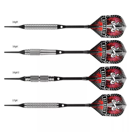 Harrows Assassin smiginiai su minkštu antgaliu 85% HS-TNK-000013252