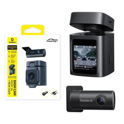 Baseus PrimeTrip VD1 automobilinis vaizdo registratorius 2K+1080p - juodas