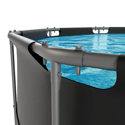 VIRTUFIT APVALUS BASEINAS 366 CM SU FILTRO SIURBLIU