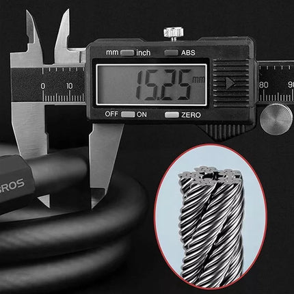 Rockbros RKS507-1BK dviračio spyna su deriniu 1.8 m - juoda