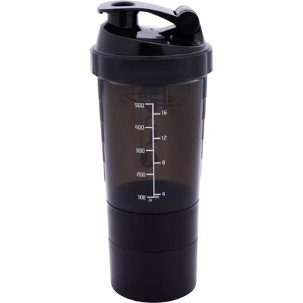 FITNESS SHAKER BOTTLE 500ML BLACK PURE 2 IMPROVE