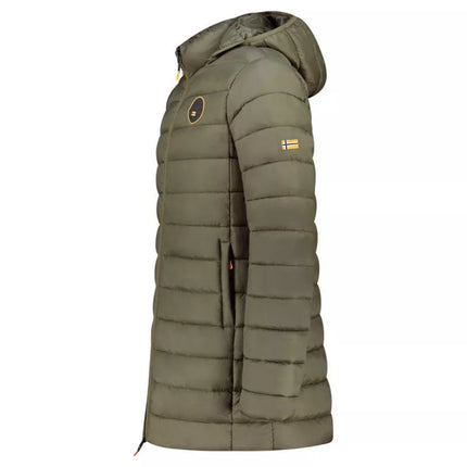 Vyriškas švarkas AMIGOMAP LONG HOOD DB KAKI MEN 233 KAKI (WZ5087H/GN-KAKI) Geographical Norway