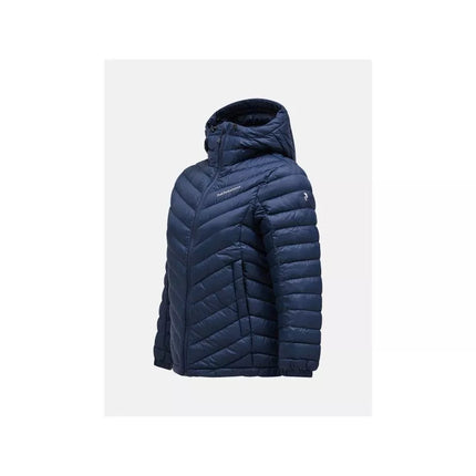 Peak Performance W Frost Down Hood Jacket Tamsiai Mėlyna