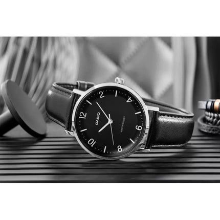Vyriškas laikrodis CASIO MTP-VT03L-1BDF + DĖŽUTĖ