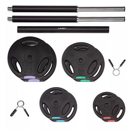 Composite barbell/plates 42kg HMS GSP40