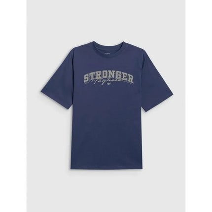 Boy's loose T-shirt with print 4F 4FJRSS26TTSHM3465-31S