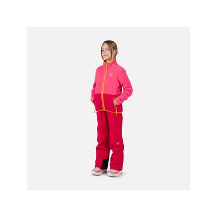 Rossignol Jr Strawpile Fleece Fz Pink Sweatshirt