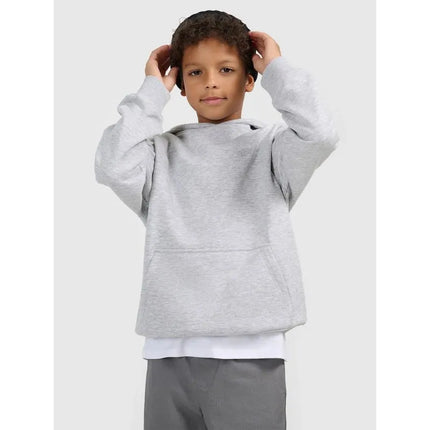 Boy's sweatshirt with hood, open, 4F 4FJWMM00TSWSM1860-25M