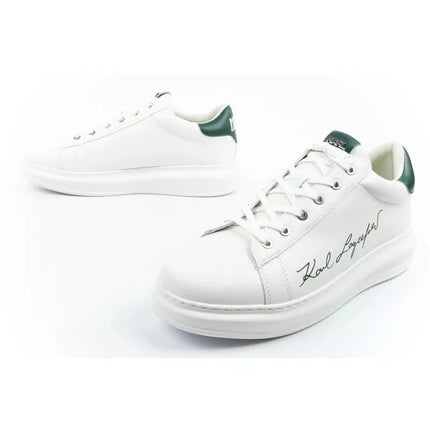 Karl Lagerfeld men's shoes sneakers Kapri natural leather white