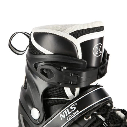 Nils Extreme NH10905 4in1 inline skates with replaceable hockey blade, black LED, size M (35-38)