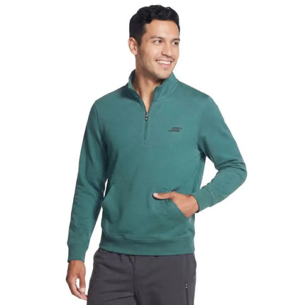 Skechers Weekend Easy 1/4 Zip LT269-STOL Green L