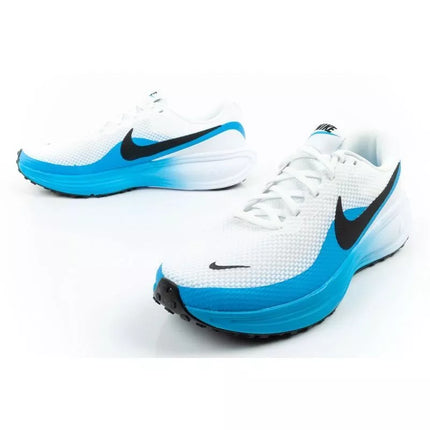 Nike Revolution 8 vyriški balti sportiniai bateliai bėgimui