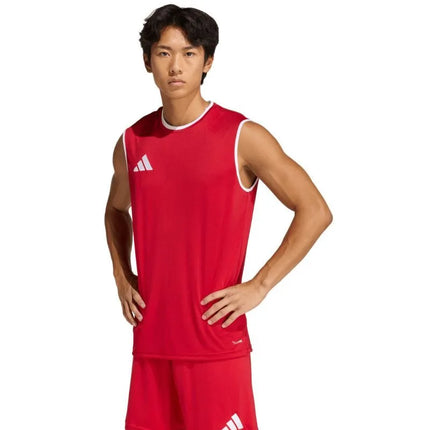 adidas Entrada 26 vyriški marškinėliai be rankovių, raudoni, KB3932