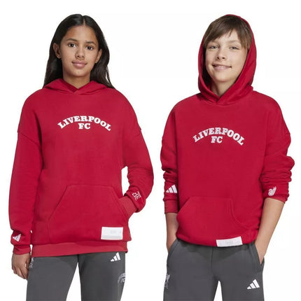 Adidas Liverpool FC Džemperis su gobtuvu, jaunimo JW7879