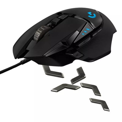Logitech G502 Gaming HERO EU Pelė 910-005471 (optinis; 16000 DPI; juodas)
