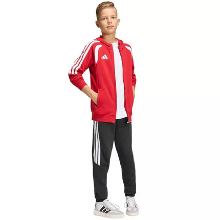 adidas Tiro 26 League Sweat Full Zip Hoodie for Kids Red KF9101