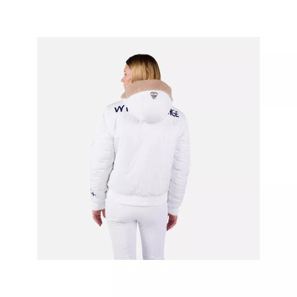 Rossignol W Yety Fleece bomber striukė balta