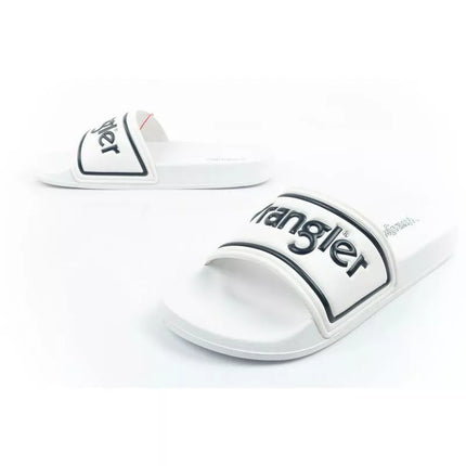 Wrangler men's Averell Slider sports slippers comfortable white