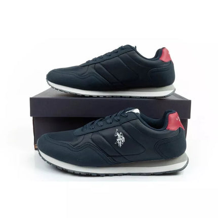 US Polo Assn sports shoes sneakers men's fashionable comfortable navy blue