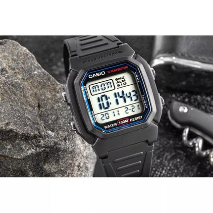 Vyriškas laikrodis CASIO W-800H-1AVES + DĖŽUTĖ