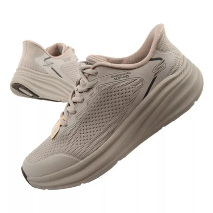Skechers Bobs Skillz vyriški sportbačiai smėlio spalvos, lengvai įsispiriami