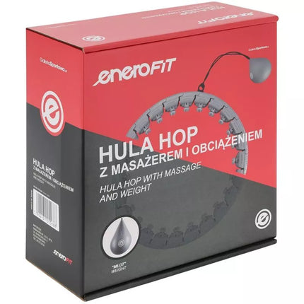 HULA HOP WITH MASSAGER AND WEIGHT GREY ENERO FIT