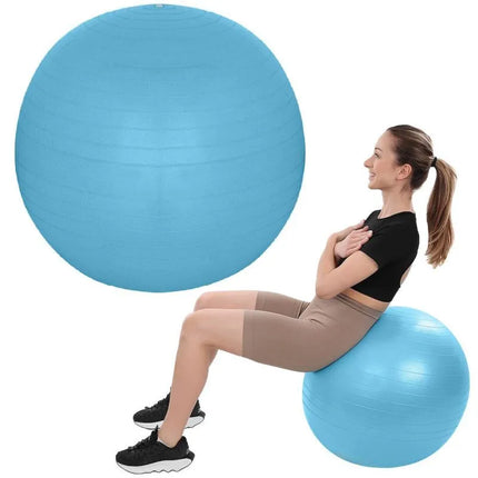 FITNESS BALL 65CM ANTIBURST BLUE