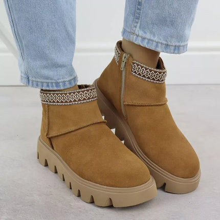 Women's leather ankle boots with zipper Rieker W2074-24