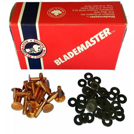 Copper rivets for Blademaster skates