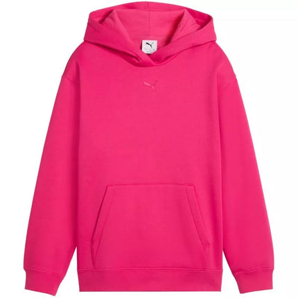 Puma ESS Centered Cat Logo Relaxed Hoodie for Kids Fuchsia 692973 59