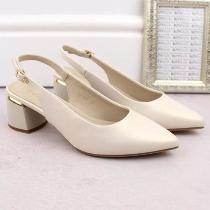 Elegantiški sandalai Sergio Leone W SK439B su perlamutro detalėmis