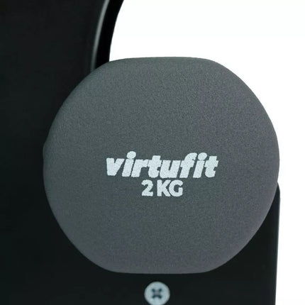 VIRTUFIT NEOPRENE DUMBBELL SET - BAR BELL SET - WITH HANDLE