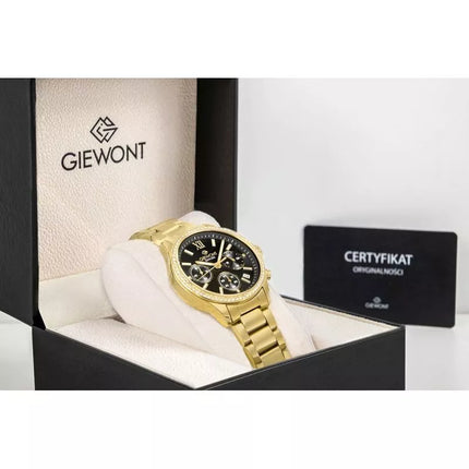 Giewont Sapphire Gold Black Women's Watch GW3670-B3