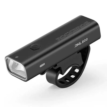Rockbros 24710012001 priekinis dviračio žibintas 800 lm + USB-C - USB-A laidas - juodas